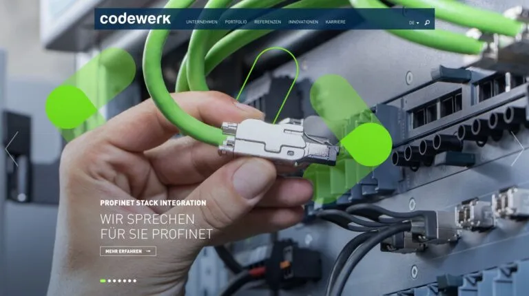 Screenshot der codewerk Website
