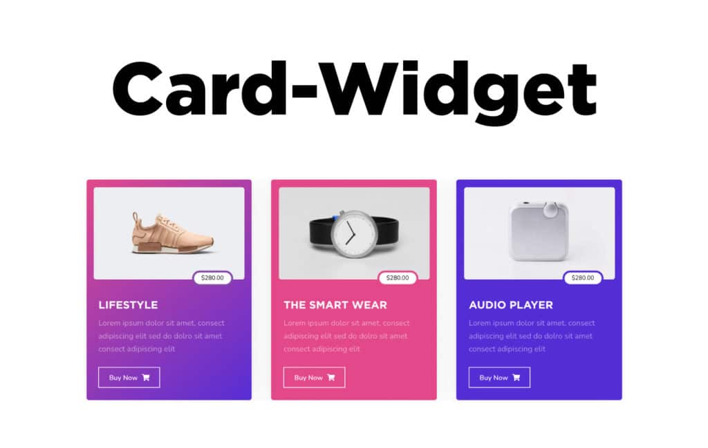 TYPORY Cloud Card Widget