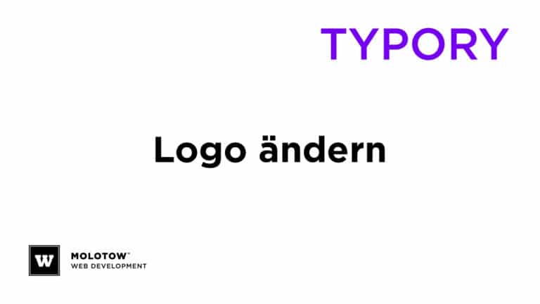 TYPORY Logo ändern