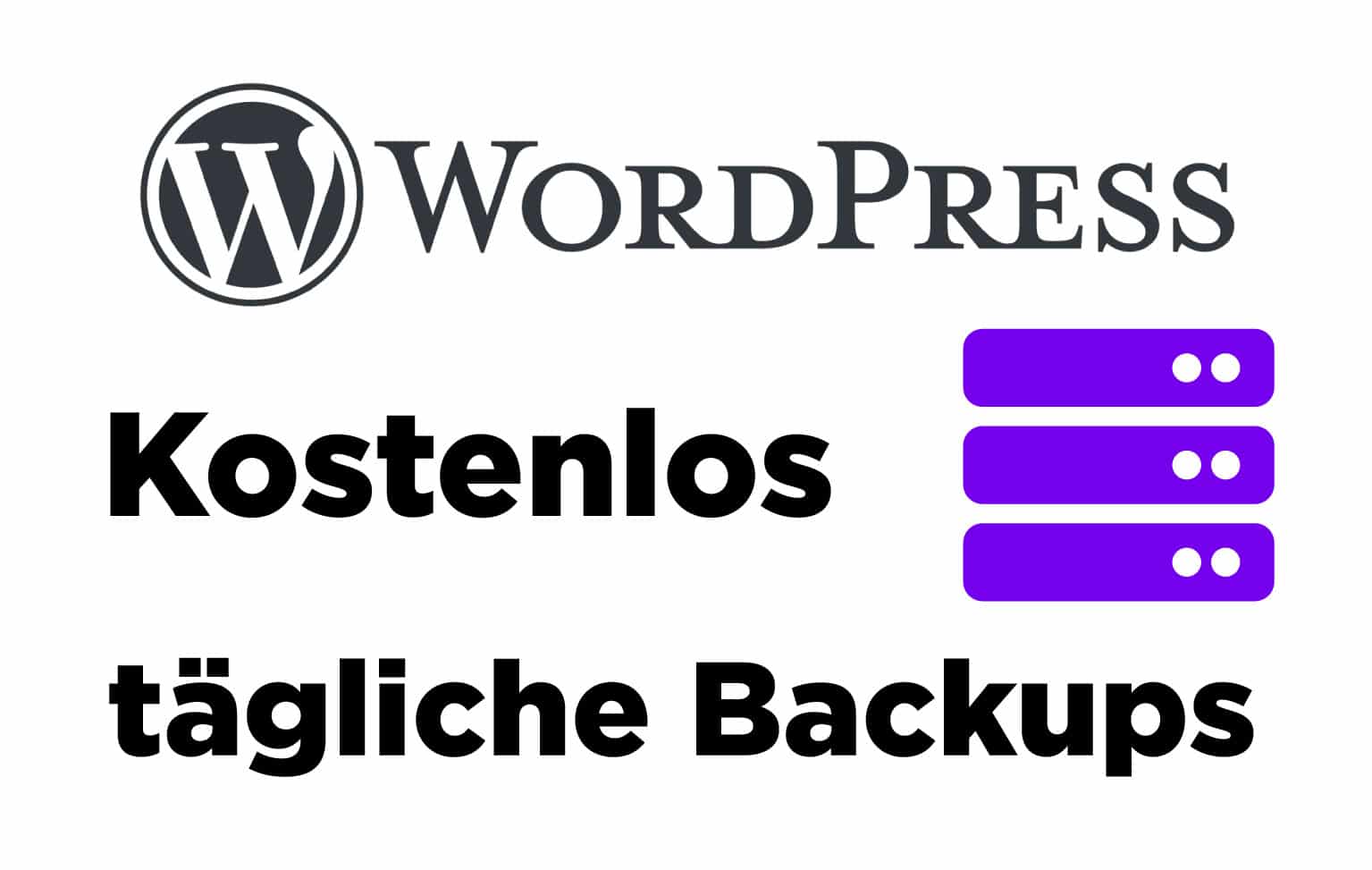 Kostenlose WordPress Backups